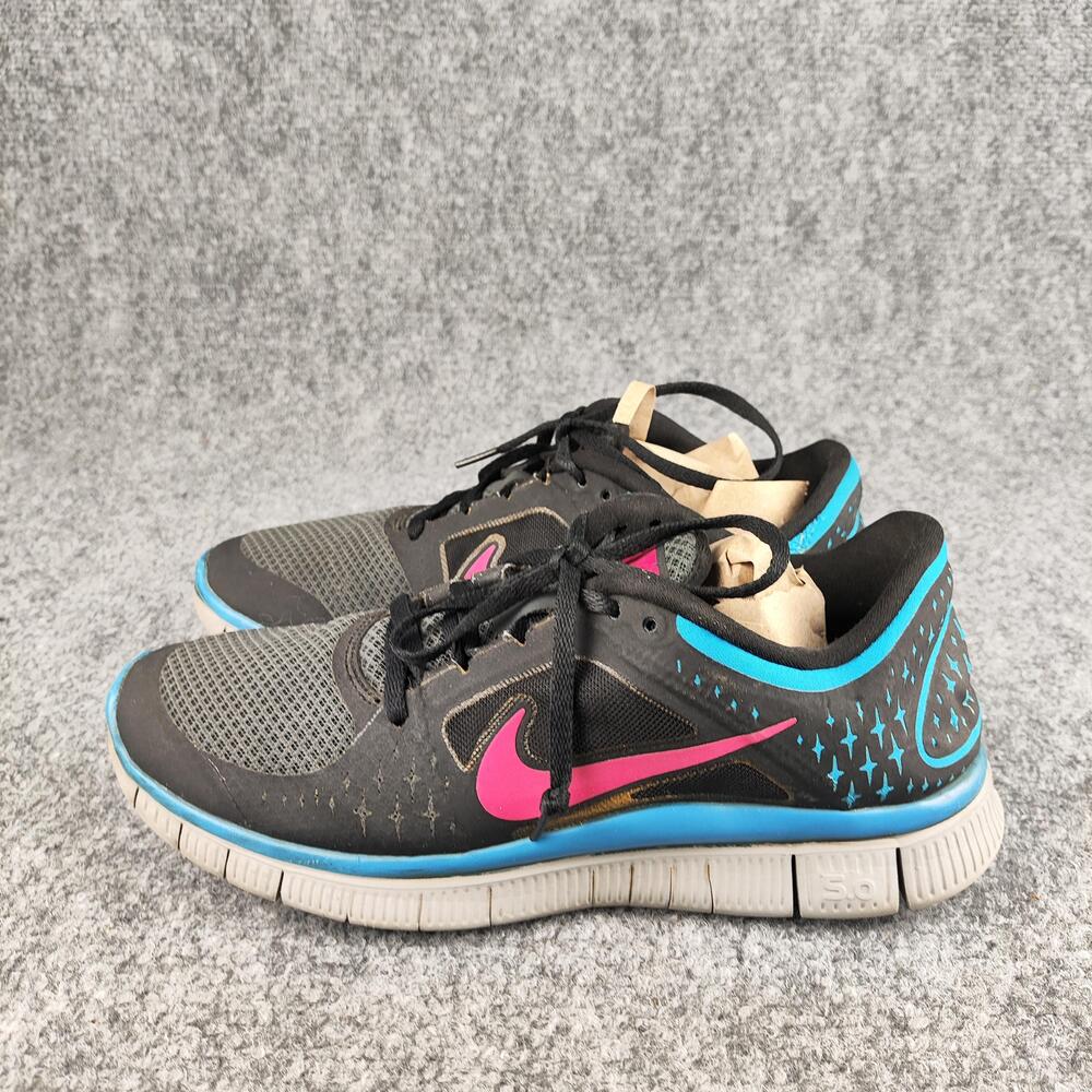 Nike Free RN+ 3 Shoes Womens Size 9 Black Mesh Running Sneakers 510643-064